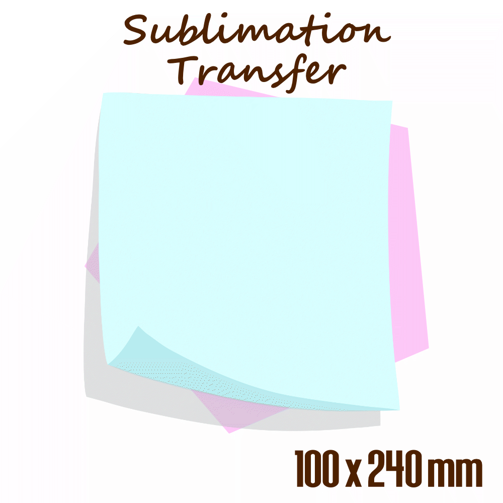 Sublimation Transfer Tasse 100 mm x 240 mm