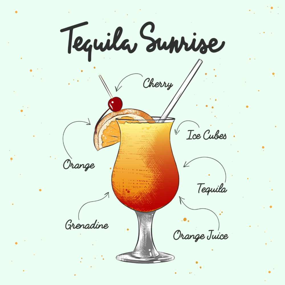 Cocktail Untersetzer mit Rezepten - Bunte untersetzer für Sommer-Deko & Hausbar